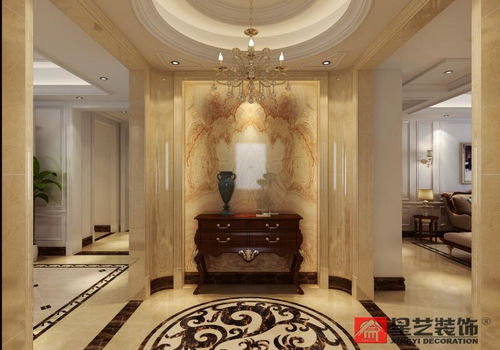 大连海韵华府古典欧式设计案例中的窗帘艺术